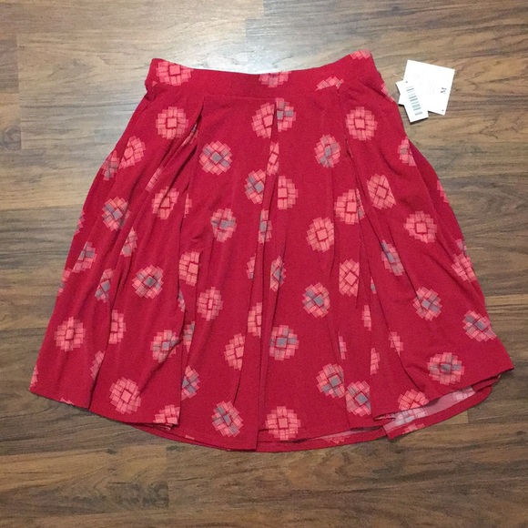NWT LuLaRoe Madison Pleated Skirt w/Pockets, sz M - Picture 1 of 7